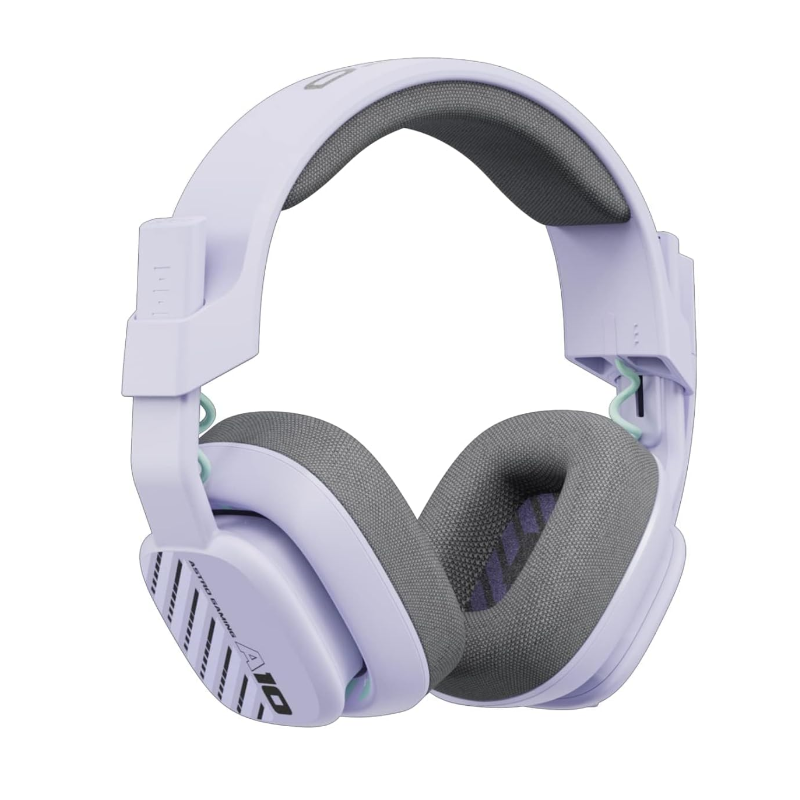 Astro Gaming A10 Gen 2 Wired Headphones - Over-Ear Headphones with Flip Mic for Mute - 32mm Drivers, PC Compatible - Lilac